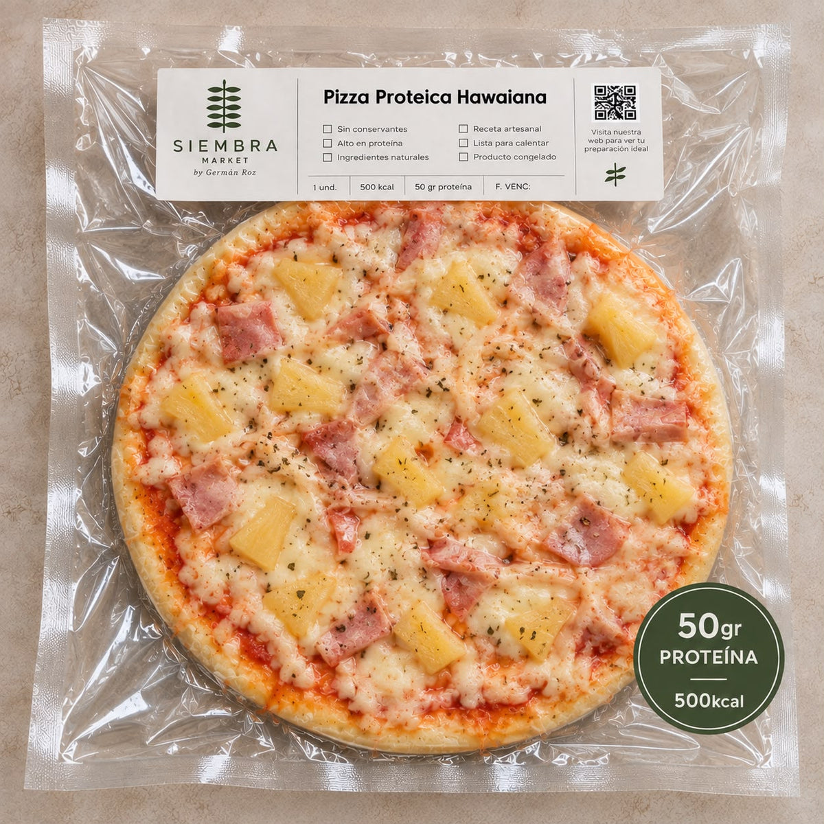Pizza Proteica Hawaiana